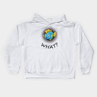 Fish says what? Kids Hoodie